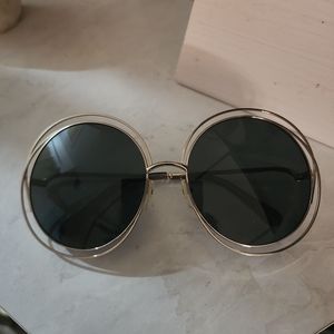 Chloe round sunglasses with case